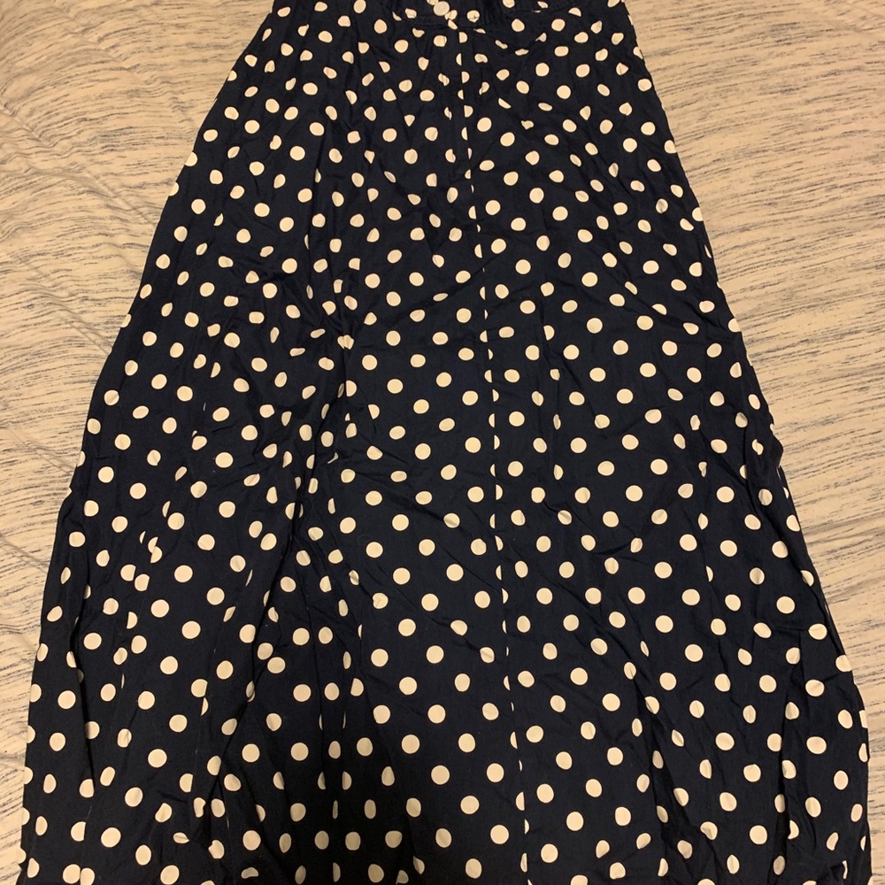 Long polka dot skirt